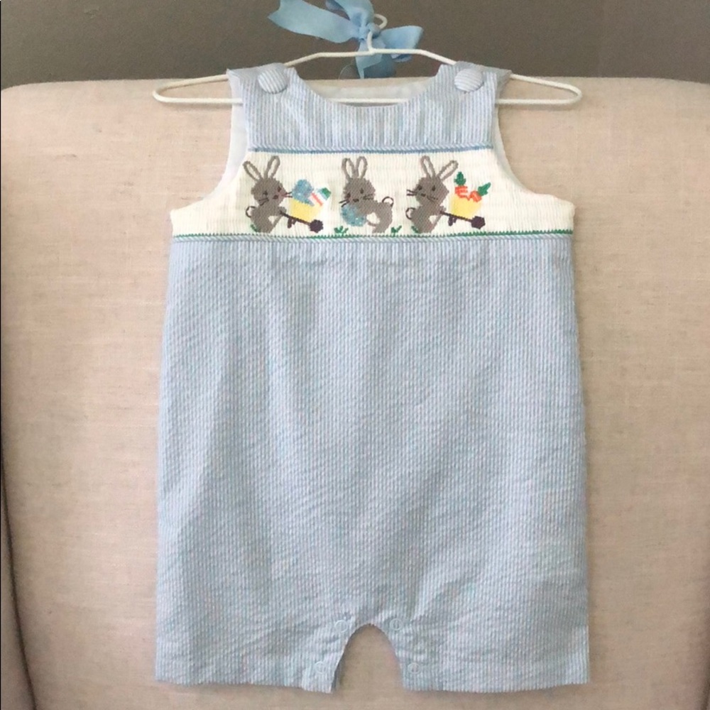 💙NWT Mud Pie Baby Boy 6-9 month Romper💙